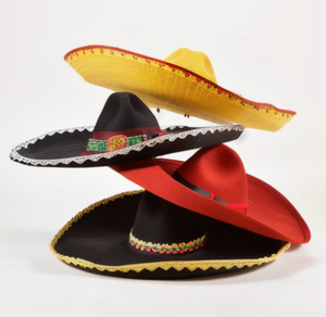 <span class=keywords><strong>Chapeau</strong></span> Sombrero <span class=keywords><strong>mexicain</strong></span> classique fantaisie aux couleurs variées avec large bord - Product Image 5