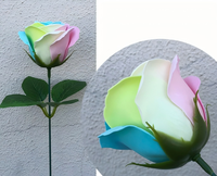 Savon Arc-en-ciel en Forme de Têtes de Roses Parfumées, Fait Main, Coffret Cadeau DIY en Gros pour la Saint-Valentin, la Fête des Mères, la Remise des Diplômes, Noël, les Cadeaux de Mariage