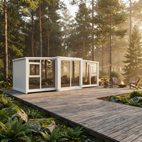 Maison conteneur extensible personnalisée, étanche, fabriquée par un fabricant, maison modulaire préfabriquée avec cuisine et salle de bain