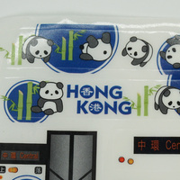 Autocollants personnalisés pour bus de ville de Hong Kong, échelle 1/76, kit complet pour décalcomanies aquatiques, autocollants de détaillage pour modèle de bus touristique, EVA, coton, BOPP