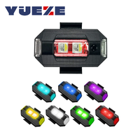 7 colores luz estroboscópica Universal motocicleta Scooter coche LED anticolisión luz de advertencia Drone Flash indicador de señal de giro