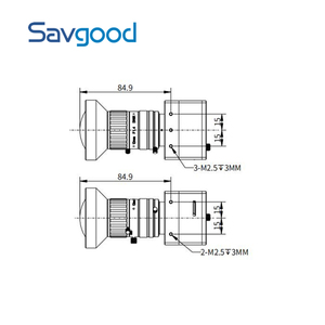 Defog cmount 35mm swir ống kính máy ảnh tùy chọn biến dạng thấp Kích thước nhỏ nhận dạng cao sóng ngắn hồng ngoại cho mạng SDI mô-đun - Product Image 5