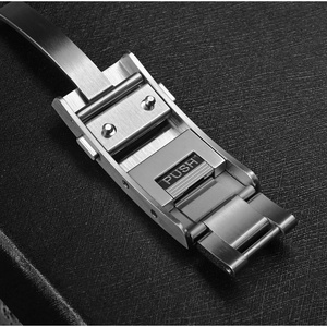 Reloj de Hombre San Martin SN0112 Design GMT de 38 mm, Reloj de Pulsera Mecánico Automático NH34 con Hora Mundial, Resistente al Agua 20 Bar, Cristal de Zafiro - Product Image 4