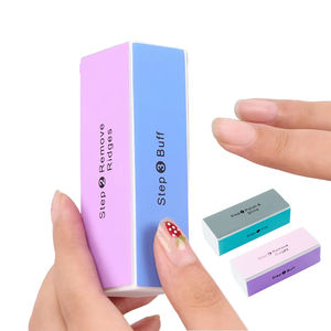 Bloc de polissage des ongles brillant multi-fonction <span class=keywords><strong>4</strong></span> voies <span class=keywords><strong>lime</strong></span> <span class=keywords><strong>à</strong></span> ongles et blocs tampons matériau éponge Double face pour outil de manucure - Product Image 1
