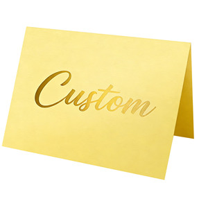 Segnaposto da Tavolo Personalizzato in Carta Bianca con Lamina Dorata, Stampa Offset su Cartoncino per Feste e Ristoranti - Product Image 6