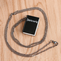 Montre de poche carrée en quartz Death Note, style antique, pour étudiants, en promotion, cadeau, collier, pendentif