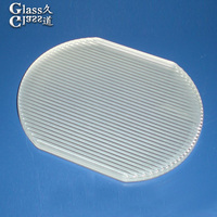 Lentilles led en verre borosilicate transparent pour verre projecteur