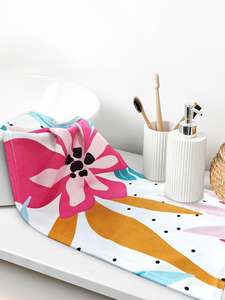 Newest High Quality Cotton Kitchen Towel <b>Dish</b> Cleaning <b>Cloth</b> Microfiber Absorbent Bright Colorful Printed Tea Towel Cooking Tool - Product Image 4