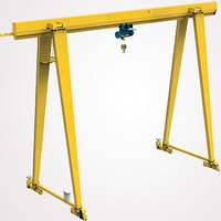 Pont roulant monopoutre compact M6 de 5 tonnes à déplacement sur rail, direct usine, pour atelier d'assemblage de composants