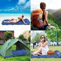 Tapis de couchage gonflable Offre Spéciale tapis de Camping, coussin de couchage ultraléger randonnée Opp sac Oem pour sac à dos, camping, randonnée Sports