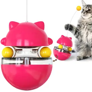 Kingtale इंटरैक्टिव बिल्ली खिलौना गिलास teases बिल्ली और चूकें गेंद नई बिल्ली खिलौना