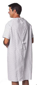 Bata de hospital Enfermera Uniforme Doctor Bata Paciente Bata - Product Image 2