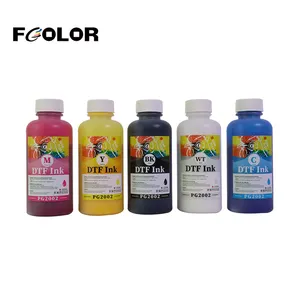 FCOLOR Digitaler Wärmetransferdruck 100 ml wasserbasierte Tinte DFT-Tinte kompatibel für Epson L1800 DTF-Drucker