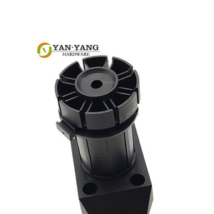 Pieds de canapé réglables YANYANG en gros, 100 mm, carrés, avec patins en PP, pieds de meuble en plastique - Product Image 2