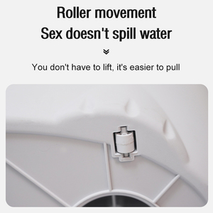 360 xoay thép không gỉ vắt xô tay miễn phí tự vắt sợi nhỏ ma thuật quay lau với mái chèo để làm sạch nhà - Product Image 6