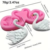 Valentinstag 3D Schwan Silikonform für Fondant und Schokolade zur Kuchendekoration