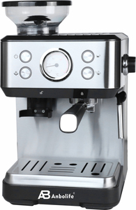 Machine à café expresso numérique Anbolife <span class=keywords><strong>moins</strong></span> chère avec moulin à grains et mousseur à lait – Cafetera De Expreso Prix Usine - Product Image 4