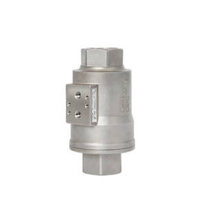 วาล์วปรับมุมแบบนิวเมติกสแตนเลส DN15 Dn50 ซีลแบบนุ่ม เกลียวตัวผู้ 0 16 บาร์ มาตรฐานแห่งชาติ ปรับแต่งได้ - Product Image 1