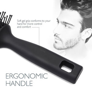 Profissional Bola Derretado Cerdas Oco Vent Escova De Cabelo Personalizado Black Hair Salon Escova Para Homens Cabelos Curtos Quick Blow Secagem - Product Image 6