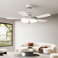 Nouveau Ventilateur de Plafond LED Décoratif 42 Pouces 2026 avec Lumières et Haut-parleur Bluetooth Télécommandé Moderne
