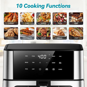 1500W Digital Visible Air <b>Fryer</b> 6L Home Appliance Stainless Steel Oil-Free Healthy Cooking for Households air <b>Fryer</b> Cooker - Product Image 2