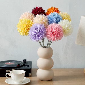 Ramos de Crisantemos Artificiales de Plástico y Tela, Decoraciones para Bodas, Decoración del Hogar, Accesorios para Fotografía en Exteriores - Product Image 1
