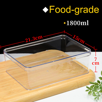 Boîte à gâteau carrée à vente chaude, boîte à dessert, boîte à mousse, boîte transparente en plastique PS jetable, récipient à tiramisu