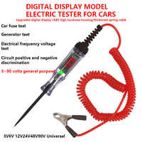 Testeur de circuit de tension numérique DC 3-90V KHC KHC-01 de haute qualité avec affichage numérique, interface USB, sonde longue, universel pour voitures/camions, garantie 6 mois