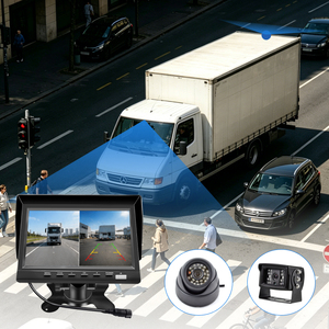 Nouveauté 1080P 7 pouces voiture Quad Split moniteur intégré DVR enregistrement vidéo AHD 2 canaux mobile dvr voiture moniteur de recul - Product Image 3