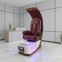 Fauteuil de massage des pieds Canboth CB-P815 style lune avec fonction lavage des pieds, massage des ongles, bain à remous, lampe LED, siège réglable, en fibre de verre