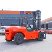 Chariot élévateur diesel QINGCHA 10T, garantie de 2 ans, chariot élévateur diesel robuste CPCD100