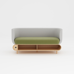 Sillón de Oficina Moderno y Lujoso con Respaldo Alto Acústico para 2 Personas, Muebles de Oficina para Visitantes JT con Respaldo Alto JT - Product Image 4