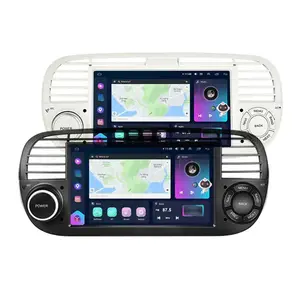 Androidカーステレオ7インチカープレイAndroidカーラジオFor Fiat 500 2007- 2015 4G WIFI GPS BT AM/FM/RDSDSPヘッドユニット