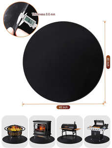 Portable Reusable and Waterproof Deck Patio Protect Mat Fireproof <b>Grill</b> Pad for Fire Pit Mat Under <b>Grill</b> Mat - Product Image 4