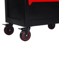 Armoire à outils en fer avec roues, peinture poudrée, personnalisable OEM, pour garage, atelier, réparation automobile, garantie 1 an, serrure à clé, charge maximale 300 kg