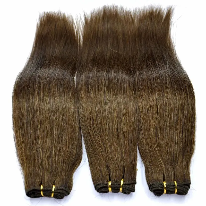 Juancheng Factory High Quality Real Indian Remy Human Hair Sew in Weave Double Weft Hair Extensions