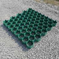 Grille de pavage pour aménagement paysager, grille alvéolée de 5 cm de hauteur pour le gazon, pour animaux dans les zoos, les fermes et l'équitation