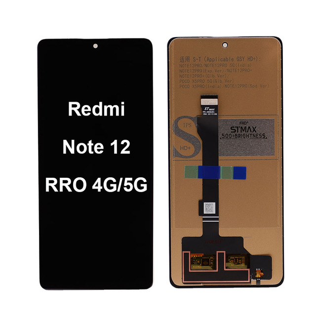 Anfyco Factory a Grade 6.67 Inch Incell LCD Screen for Redmi Note 12 Pro 4G 5G Display Touch High Quality