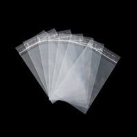 Sac à fermeture éclair écologique en PE-BD personnalisé pochette debout en plastique transparent recyclé pour vêtements bijoux emballage conception à fermeture éclair