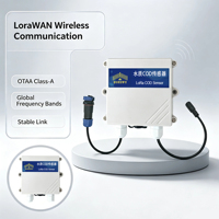 Transmetteur LoRaWAN UV COD sans réactifs avec essuie-glace automatique multiparamètres alimenté par batterie pour la surveillance hors réseau de la qualité de l'eau