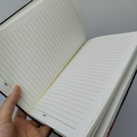 Journal A5 personnalisé conçu à la main couverture imprimée personnalisé brodé fleur conception lin coton tissu fil à coudre PP