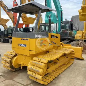 Construction Heavy Machinery Komatsu D31P Used Crawler Dozers Shantui Dozer Cat D7R D8R D9R Hydraulic Bulldozer Secondhand