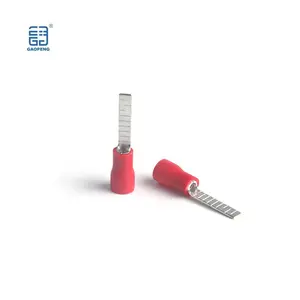 Gaopeng 22-16Wire Gauge Red DBV1.25 Tinned Copper Blade Crimp Terminal Connector Electrical Wire Terminal
