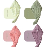 Serviette de séchage pour cheveux en microfibre jacquard ultra-absorbante et à séchage rapide, style influenceur, à carreaux, pour femme, double couche