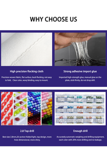 Kit de peinture diamant guépard 5D, peintures animalières complètes DIY Diamond Art pour la décoration murale de la maison - Product Image 5