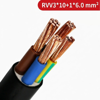 Câbles multiconducteurs RVV 2-5 1,5-5 mm² en cuivre isolé PVC souple H05VV-F, conducteur toronné, marque XingHua, 300/500V, plat/rond