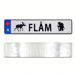 Placa de Matrícula de Aluminio Personalizada al por Mayor con Logotipo de Países, Recuerdo Turístico - Product Image 6