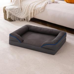 Moderno y Cómodo Sofá Cama para Mascotas, Diseño Acolchado de Tela de Franela con Memoria de Algodón, Duradero y Confortable para Comedor, Sala de Estar o Dormitorio - Product Image 1