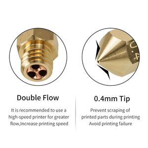 YouQi CHT High Flow Hardened Steel <strong>MK8</strong> Nozzle High Speed Print Head <strong>Extruder</strong> Nozzles for Ender 3 CR10 <strong>3D</strong> <strong>Printer</strong> - Product Image 5