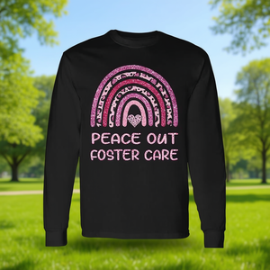T-shirt à manches longues Peace Out Foster Care, Adoption Gotcha Day 2023 - Product Image 3